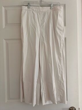Banana Republic Wide Leg Pants in Light Cream
